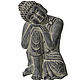 The statue of Buddha pendant gray with antique effect (concrete, gypsum), Figurines, Azov,  Фото №1