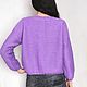 Order Women's Woolen Purple Knitted Jumper, Merino Sweater. Dobryy_vyaz. Livemaster. . Jumpers Фото №3