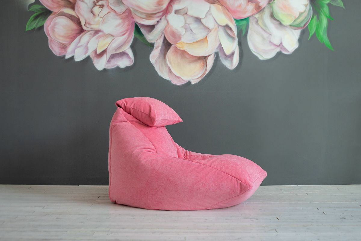 Розовое бескаркасное кресло Pink Pie 3x, Кресла, Москва,  Фото №1