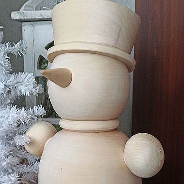Снеговик из дерева поделка своими руками - 87 фото