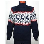 Одежда handmade. Livemaster - original item Sweater deer reindeer. Handmade.
