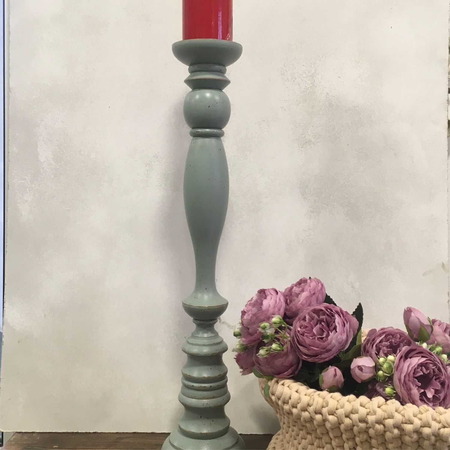 Подсвечник высокий деревянный в интернет-магазине Ярмарка Мастеров по ...