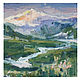 Oil Painting Landscape Mountains River Dawn. Pictures. Anna_green_artist. Online shopping on My Livemaster.  Фото №2