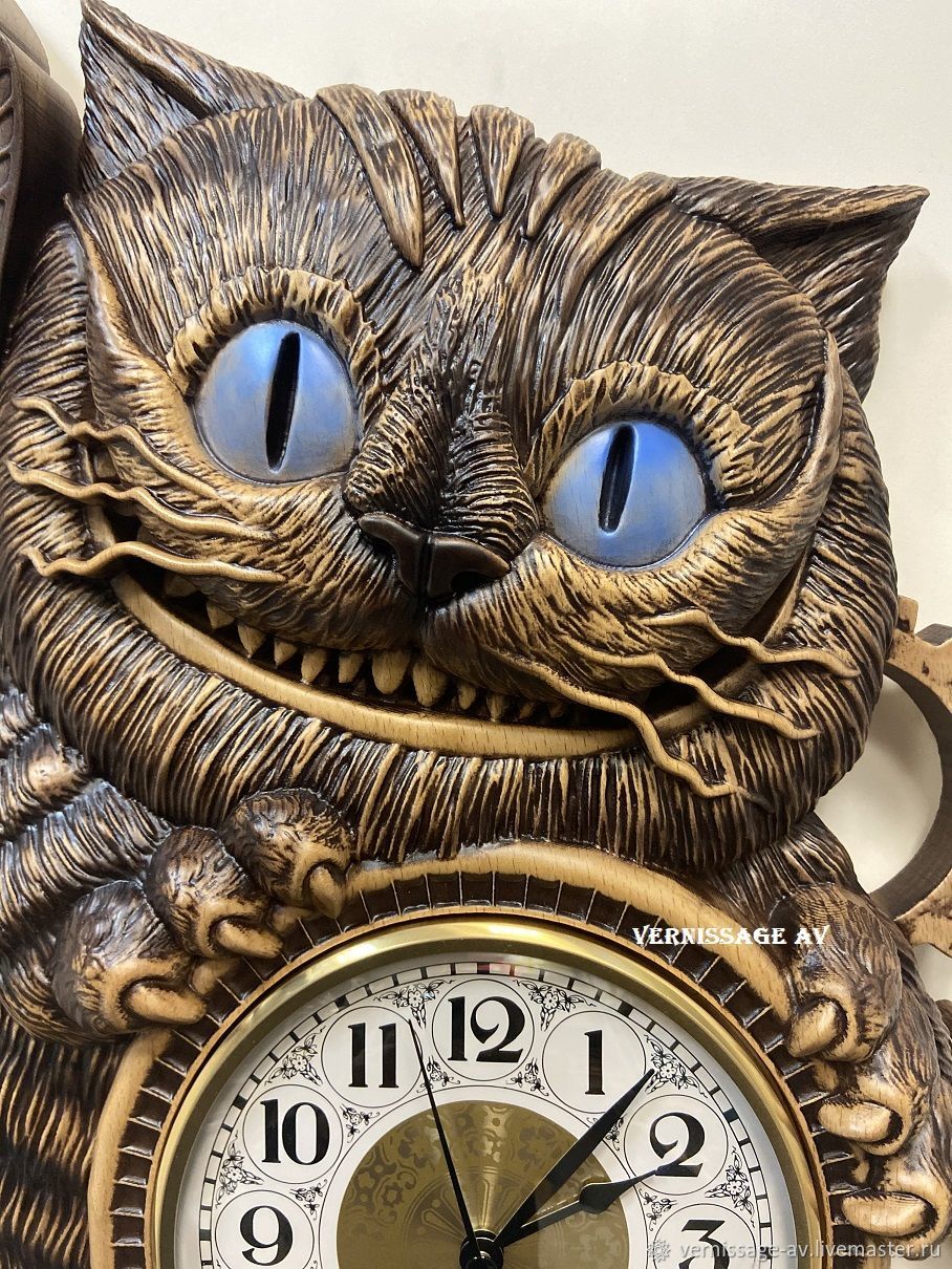 Часы кот