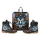 Shoes and bag ' Tiger on fire'. Valise. Pelle Volare. My Livemaster. Фото №5