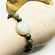 Bracelet made of serpentine and jade River pellet. Bead bracelet. Selberiya shop. My Livemaster. Фото №6