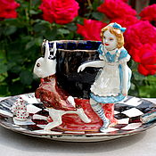 Для дома и интерьера handmade. Livemaster - original item Alice in Wonderland. Sculptural vase-candy holder.. Handmade.