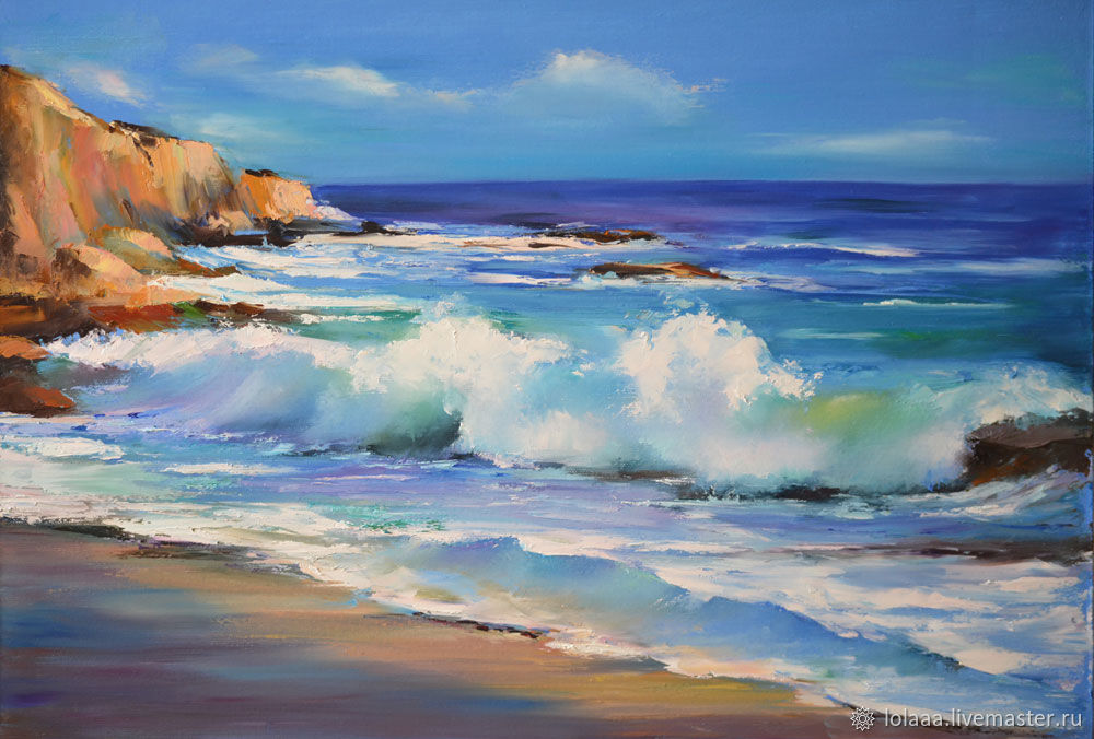 Oil painting Sea on canvas 50/70 cm заказать на Ярмарке