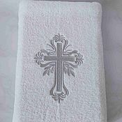 Работы для детей, handmade. Livemaster - original item Baptismal towel. Handmade.