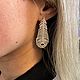 Stud earrings ' Feathers», Stud earrings, Kostroma,  Фото №1