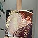 Order Oil painting 37*37 cm, 'Danae' Gustav Klimt. copy. White swan. Livemaster. . Pictures Фото №3