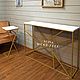 Консольный стол лофт GEOMETRY gold. Консоли. SLIVA wood deco. Интернет-магазин Ярмарка Мастеров.  Фото №2