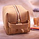 Men's leather handbag with zipper 'Kraft'. Travel bags. Konstantin (SunLeaves). Ярмарка Мастеров.  Фото №4