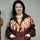 Заказать Бомбер льняной: Батик. Ольга Бордюкова (olga-bordyukova). Ярмарка Мастеров. . Бомберы Фото №3