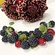 A bracelet made of beads: Raspberries and strawberries. Bead bracelet. Juturna. My Livemaster. Фото №5