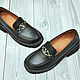 Loafers for women, made of genuine calfskin, in black. Loafers. SHOES&BAGS. My Livemaster. Фото №6