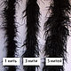 Ostrich feather boa 1.8 m black - 5 threads (FIVE-thread). Sewing accessories. Weakne - furniture and fabrics (weakne). Online shopping on My Livemaster.  Фото №2