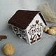 Box "House with foxes" hand embroidery cardboard. Houses. Olga Safonova. Online shopping on My Livemaster.  Фото №2