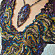 Blouse knitwear, embroidered with beads, beads, nature. stones, amber. Blouses. ssowl. My Livemaster. Фото №4