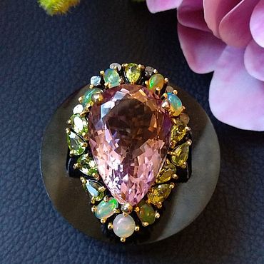Украшения ручной работы. Ярмарка Мастеров - ручная работа Кольцо с аметрином. Handmade.