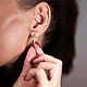 Серьги Змея из серебра. Серьги классические. Ювелирные изюминки украшения. Ярмарка Мастеров.  Фото №5