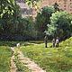 Summer walks. Oil painting series, Pictures, Moscow,  Фото №1