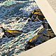 Order Painting embroidered with a cross Lighthouse on a rock. sweet-home11. Livemaster. . Pictures Фото №3