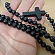 Men's rosary beads made of black ebony with a cross. Beads2. marusjy. My Livemaster. Фото №5