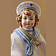 Doll in antique style Little sailor. Dolls. Dekorus. My Livemaster. Фото №4