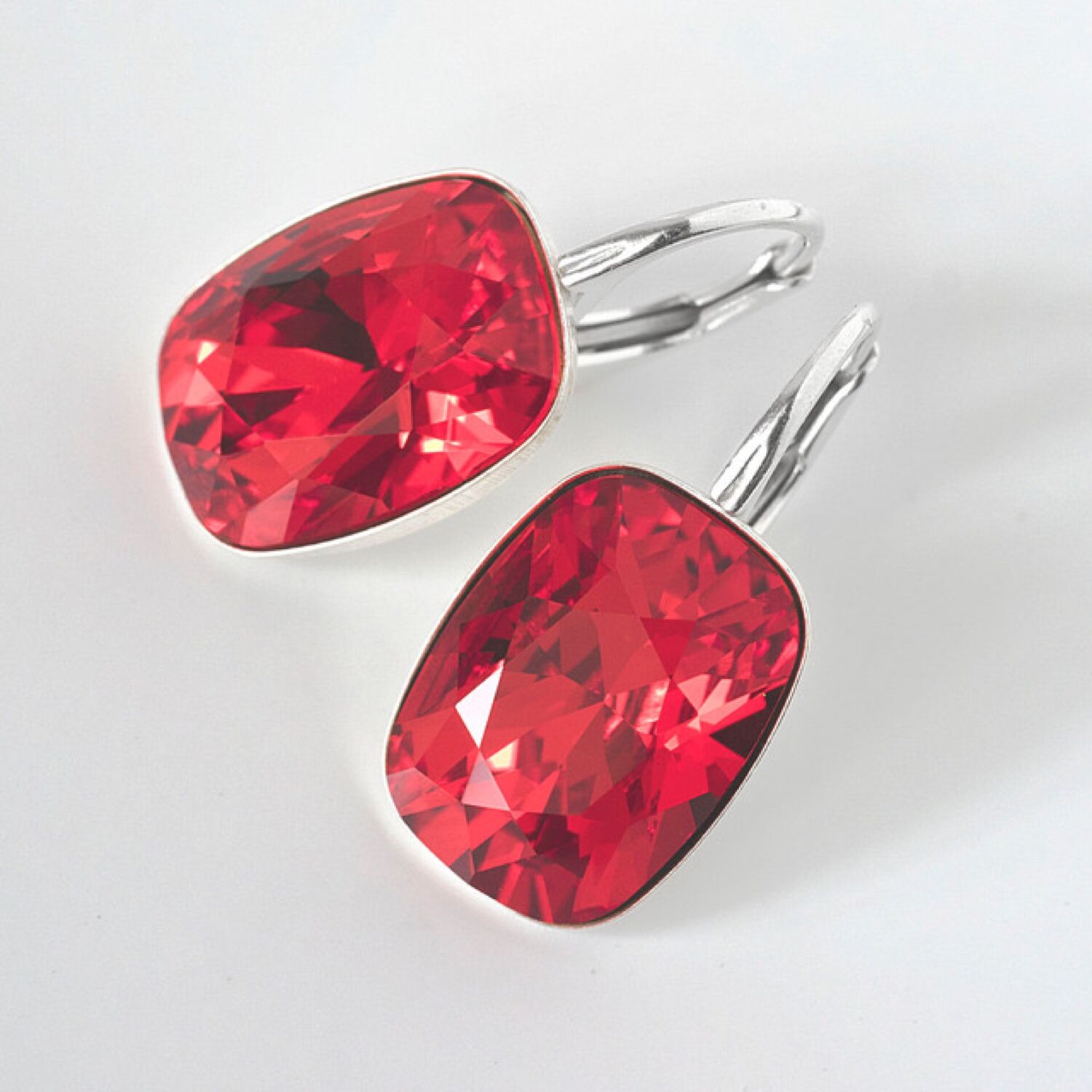 Swarovski Серебряные серьги с кристаллами Сваровски купить в интернет ...