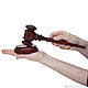 Wooden judge's Gavel #wg2. Souvenirs by profession. ART OF SIBERIA. Online shopping on My Livemaster.  Фото №2