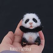 Куклы и игрушки handmade. Livemaster - original item Copyright felt toy Panda bead). Handmade.