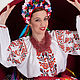 Ukrainian folk costume for women ' Bordeaux'. Suits. SLAVYANKA. My Livemaster. Фото №4