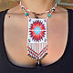 Boho Necklace Made of Beads Aztec Sun Protective Amulet Pendant, Gerdan, Taganrog,  Фото №1