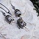 Conjunto de joyas 'flora' perla de río Natural. Jewelry Sets. Shard Noir - handmade jewelry. Интернет-магазин Ярмарка Мастеров.  Фото №2