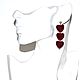 Заказать Серьги "Дела сердечные" бордо. Украшения Darya_your_jewelry. Ярмарка Мастеров. . Серьги классические Фото №3