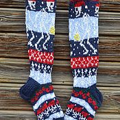 Аксессуары handmade. Livemaster - original item Knitted knee socks 