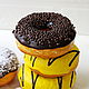 Donuts con decoración 4. Simulación. Doll food. florist_lyudmila. Интернет-магазин Ярмарка Мастеров.  Фото №2