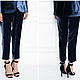 Order Classic barakhat trousers with elastic band narrowed. Yana Levashova Fashion. Livemaster. . Pants Фото №3