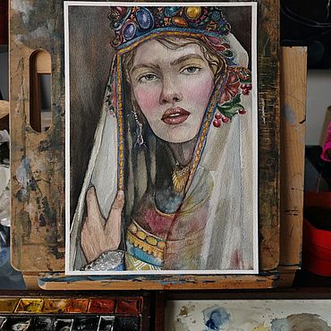 Картины и панно ручной работы. Ярмарка Мастеров - ручная работа Лик твой. Handmade.