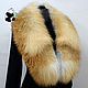 Chic detachable fur collar gorget fur red Fox. Art.1/184, Collars, Ekaterinburg,  Фото №1