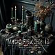 Зелёные восковые свечи "Волшебный Базилик". Заговорная свеча. Magic Dark Shop 13. Интернет-магазин Ярмарка Мастеров.  Фото №2