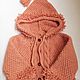 Orange Knitted cardigan with hood for girls 2-3 years old as a gift. Childrens cardigan. Knit for you (Irina). Online shopping on My Livemaster.  Фото №2