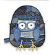 Copy of Denim handbag "Owl", Backpacks, Kostroma,  Фото №1
