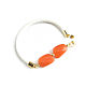 Jade bracelet 'Fantasy' leather bracelet orange. Bead bracelet. Irina Moro. My Livemaster. Фото №5