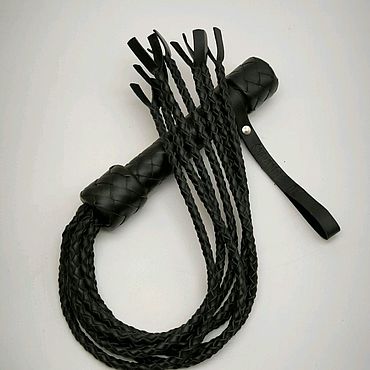 Плеть из экокожа BDSM Art of Sex, Flogger Черный