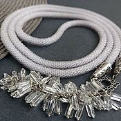 Работы для детей, handmade. Livemaster - original item Sautoir beads harness made of Crystal beads. Handmade.