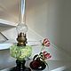 Oil lamp, art glass, France, Vintage lamps, Arnhem,  Фото №1