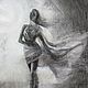 Graphics .Original drawing .Ballerina . Сharcoal drawing, Pictures, Athens,  Фото №1