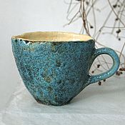 Посуда handmade. Livemaster - original item Rustic Blue Cup. Handmade.